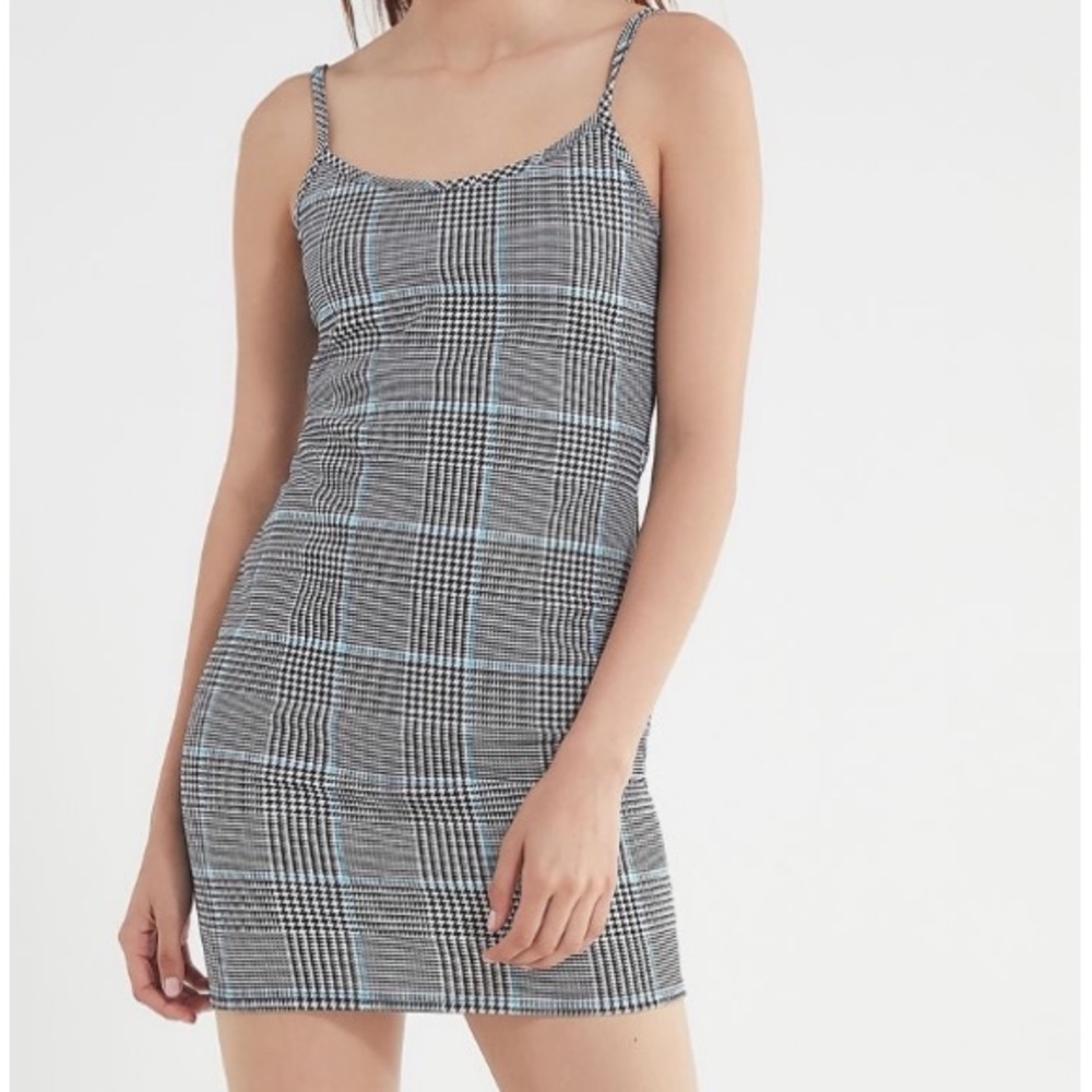 UO Plaid Bodycon Mini Dress